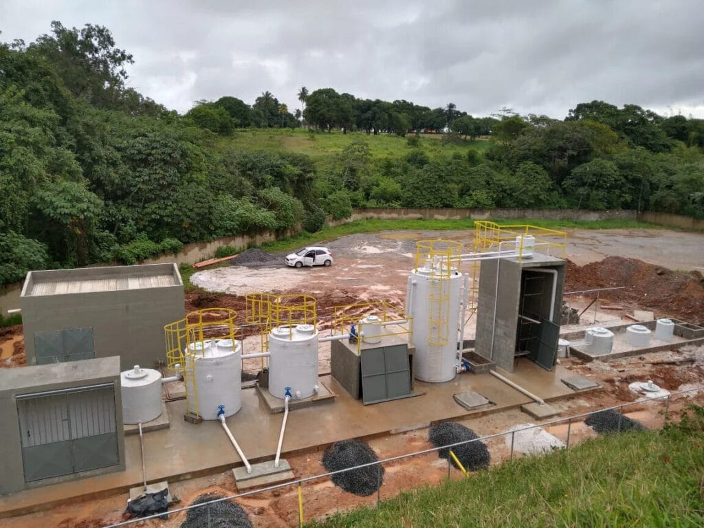 Estação de Tratamento de Esgoto (ETE) em um atacarejo em Salvador.